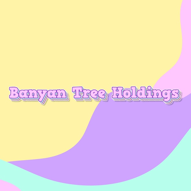 Photo banyantreeholdings typography 3d design cute text word cool background photo jpg