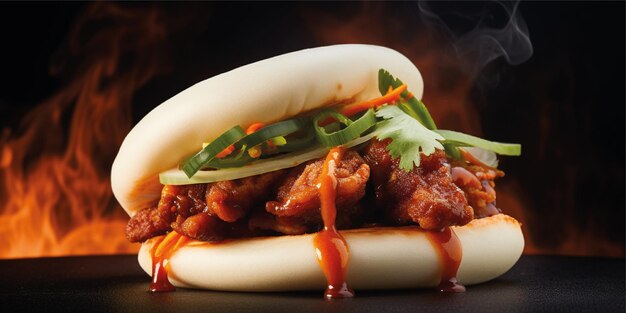 bao bun food photography