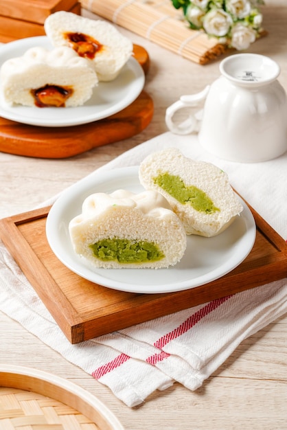 Baozi or Chinese Steamed Buns is a type of yeastleavened filled bun in various Chinese cuisines