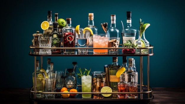 bar and alcohol cocktail