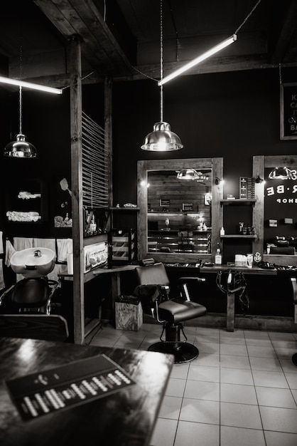 bar ber shop vintage interior