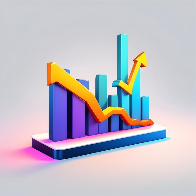 Bar graph icon Business chart Data visualization Graph diagram Statistical bar graph Financial