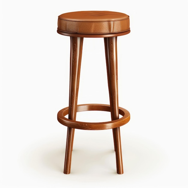 Photo bar stool isolated on white background