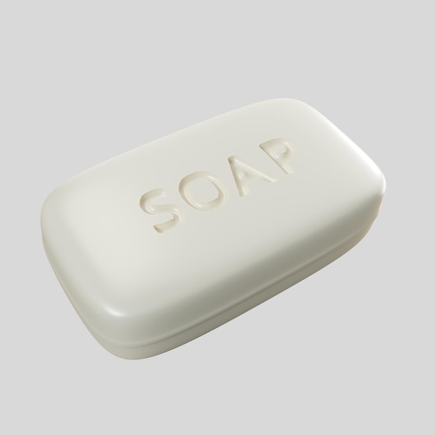 a bar of white soap