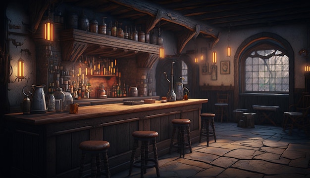 The bar at the witcher 3