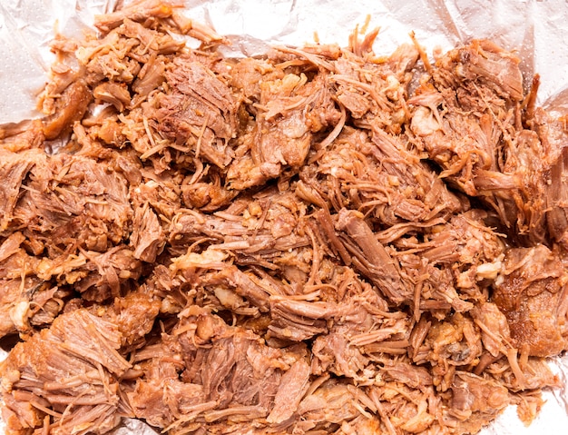 Barbacoa meat mexico style boiled cow meat