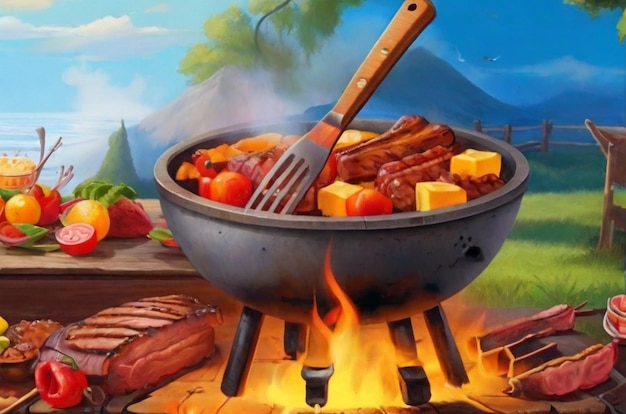 Barbecue background