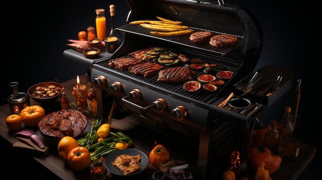 Barbecue grill stand