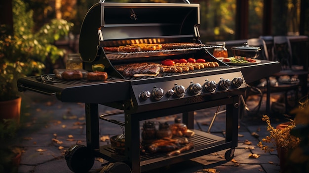 Barbecue grill stand