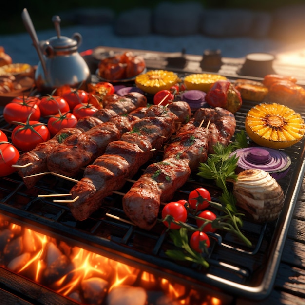 Barbecue high quality 4k hdr