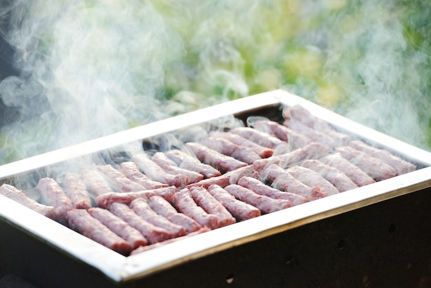 Barbecue in het zomerseizoen