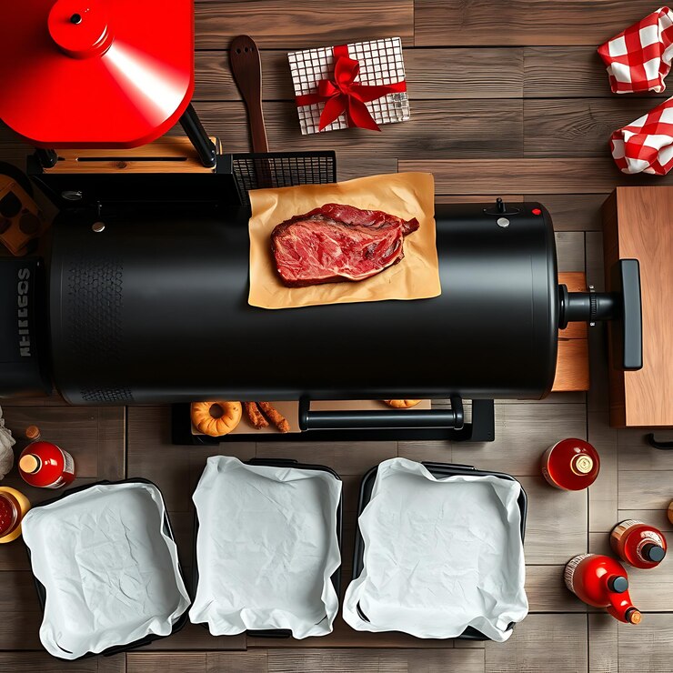 Barbecue Joint Setup Smoker and Grill Butcher Paper Lined Trays Sauce Bottles Rusti Food Set upc
Pellet Smoker Recipes