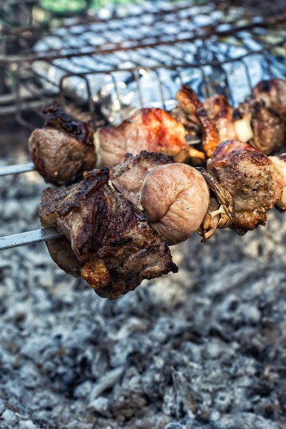 Barbecue op de picknick