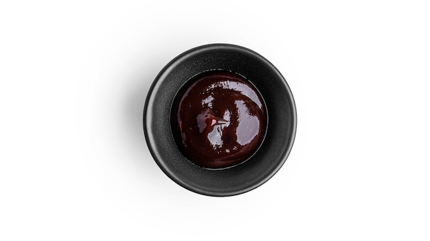 Barbecue sauce isolated on white.