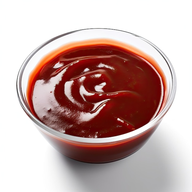 Barbecue sauce white background generated by artificial intelligence