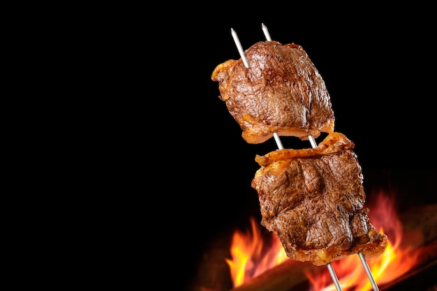 A Brazilian Traditional Barbecue - Fraldinha No Espeto Stock Image - Image  of churrasco, delicious: 186748487