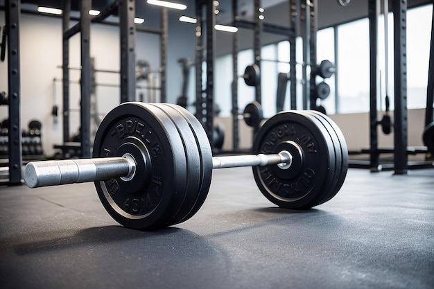 Barbell in de sportschool