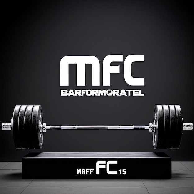 barbell with a barbell fitness gym 3 d renderingbarbell with a barbell