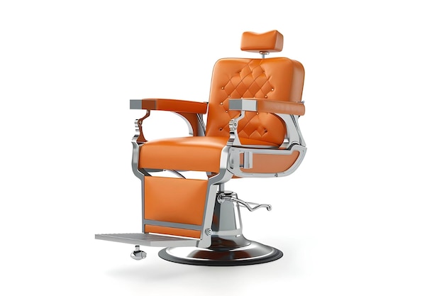 Barber chair against soft background Ai Generated