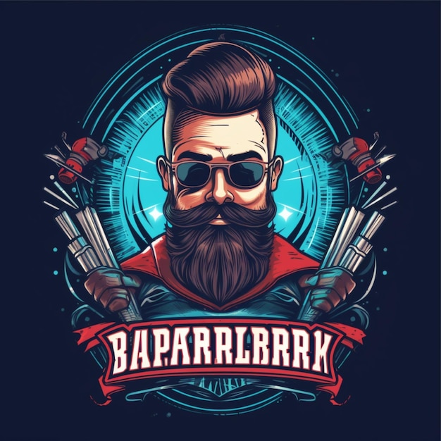 barber shop logo vector