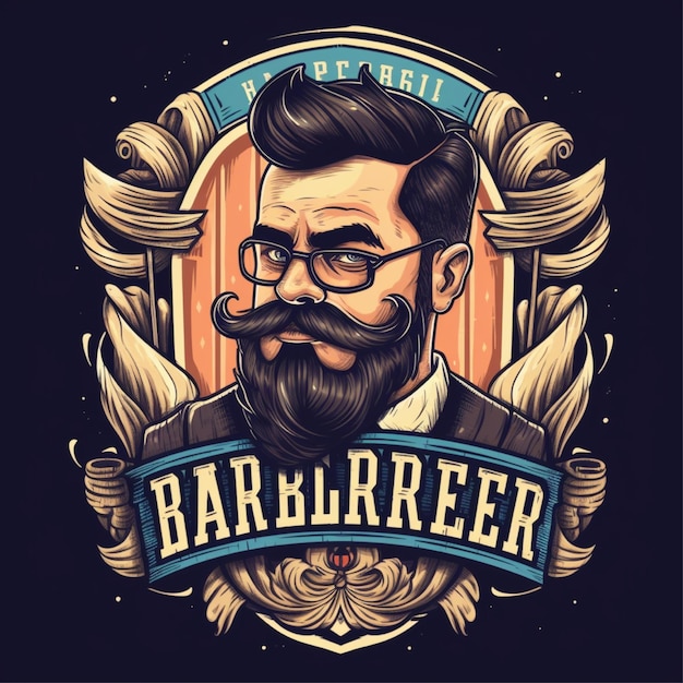 barber shop logo vector