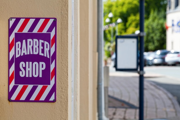 Barber shop sign