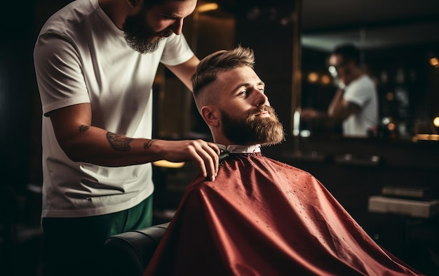 Barber39s Expertise on Bearded Client