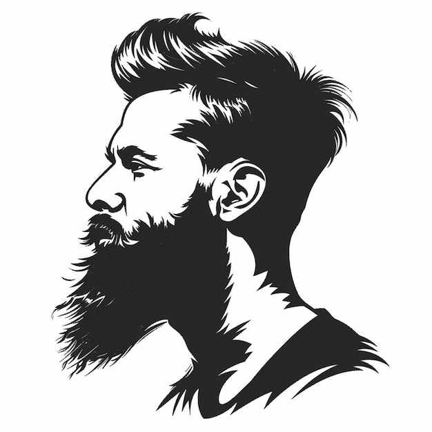 Barbershop Logo Vector design bread