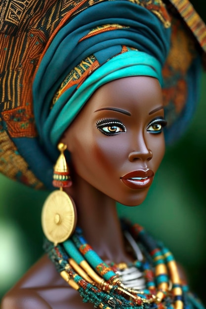 Барби в африканском стиле