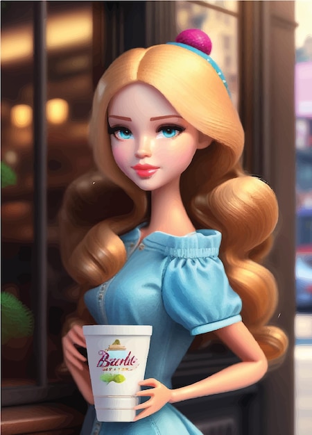 barbie in caffee