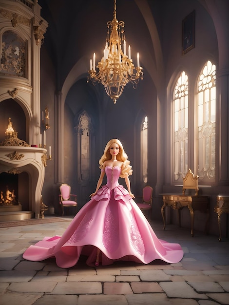 The barbie in the castle