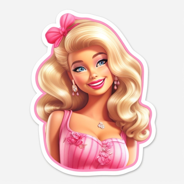 Barbie Collectible Vinyl Waterproof Sticker Barbie Sticker Leuke en kleurrijke sticker voor kinderen en Coll