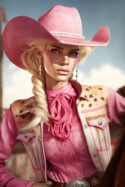 Barbie in stile cowboy