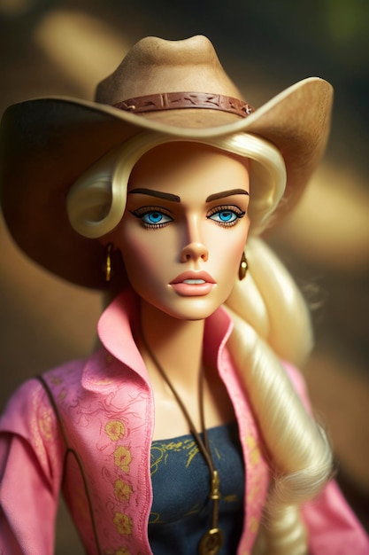 Barbie in stile cowboy