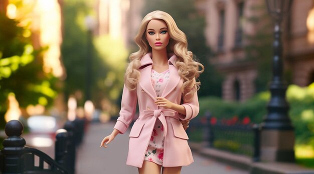 Barbie doll in beautiful summer outfits Fictional Person Generative AI