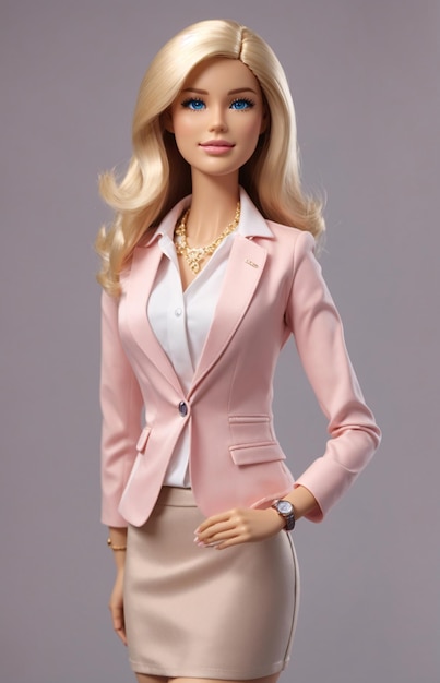 Barbie Doll in Business Formal Outfit