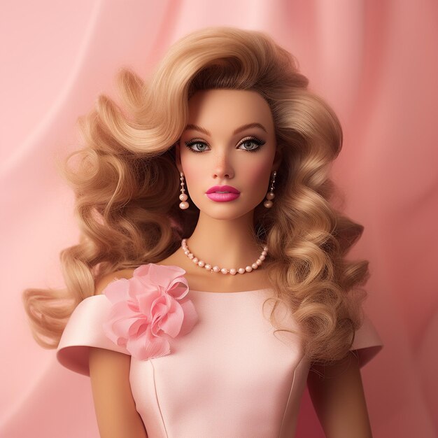 Barbie doll Generative Ai Illustration