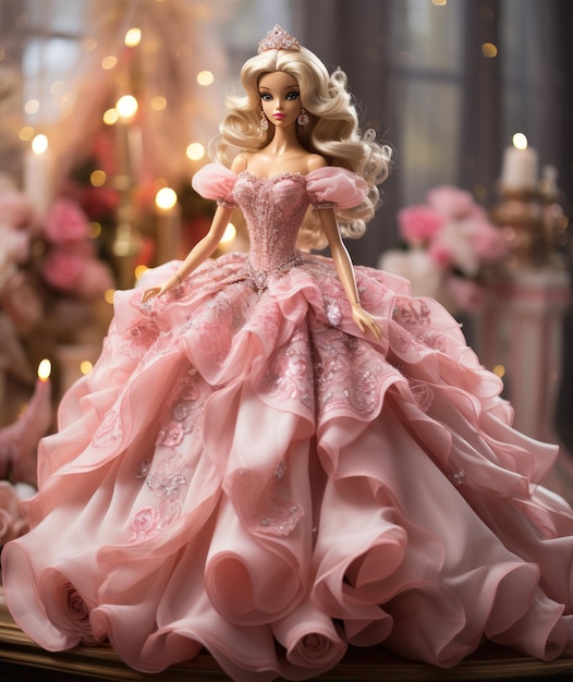 barbie pink dress