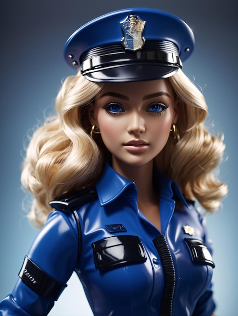 Barbie Doll in Police Uniform