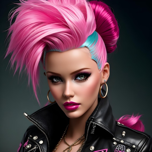 Barbie doll punk edition