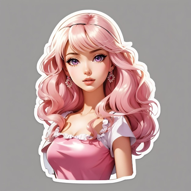 Barbie Doll Sticker for TShirts