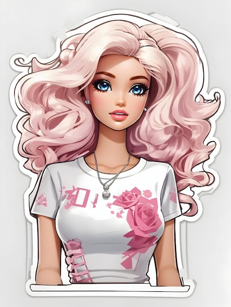 Barbie Doll Sticker