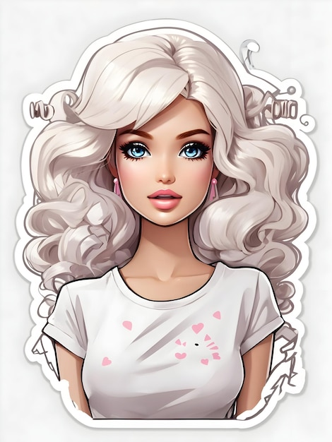 Barbie Doll Sticker