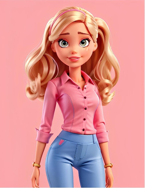 Barbie Doll in a trendy outfit