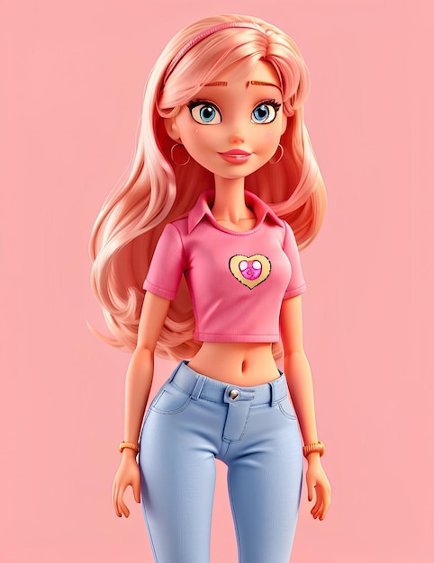 Barbie Doll in a trendy outfit