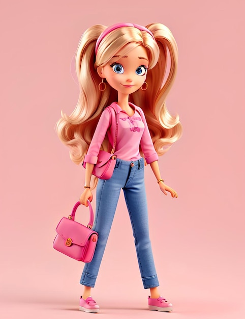 Barbie Doll in a trendy outfit