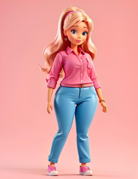 Barbie Doll in a trendy outfit