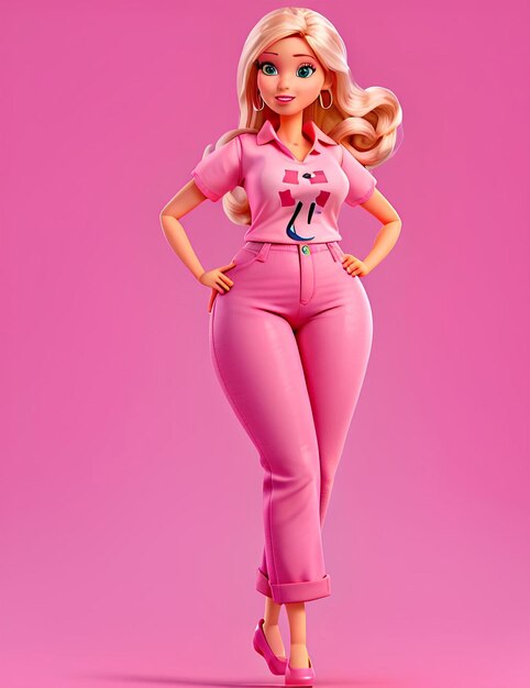 Barbie Doll in a trendy outfit