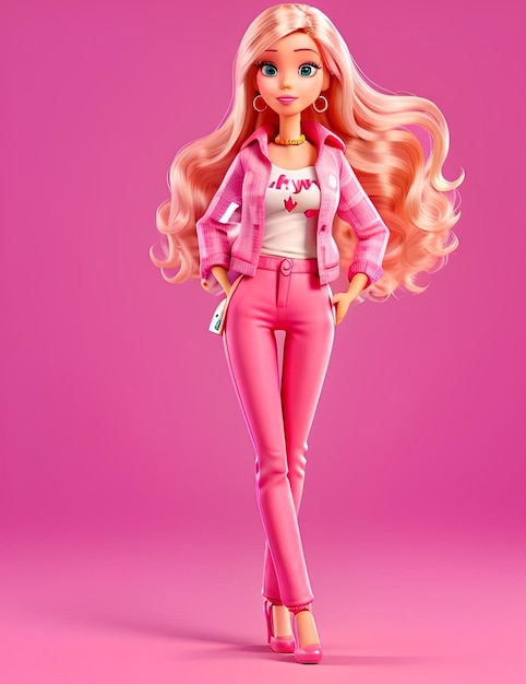 Barbie Doll in a trendy outfit