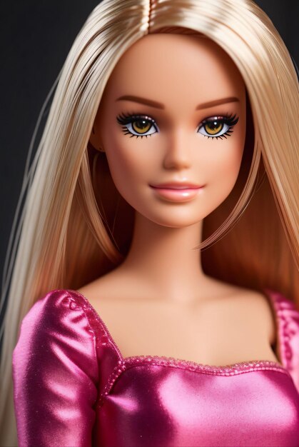 barbie doll wearing pink or purple color clothes